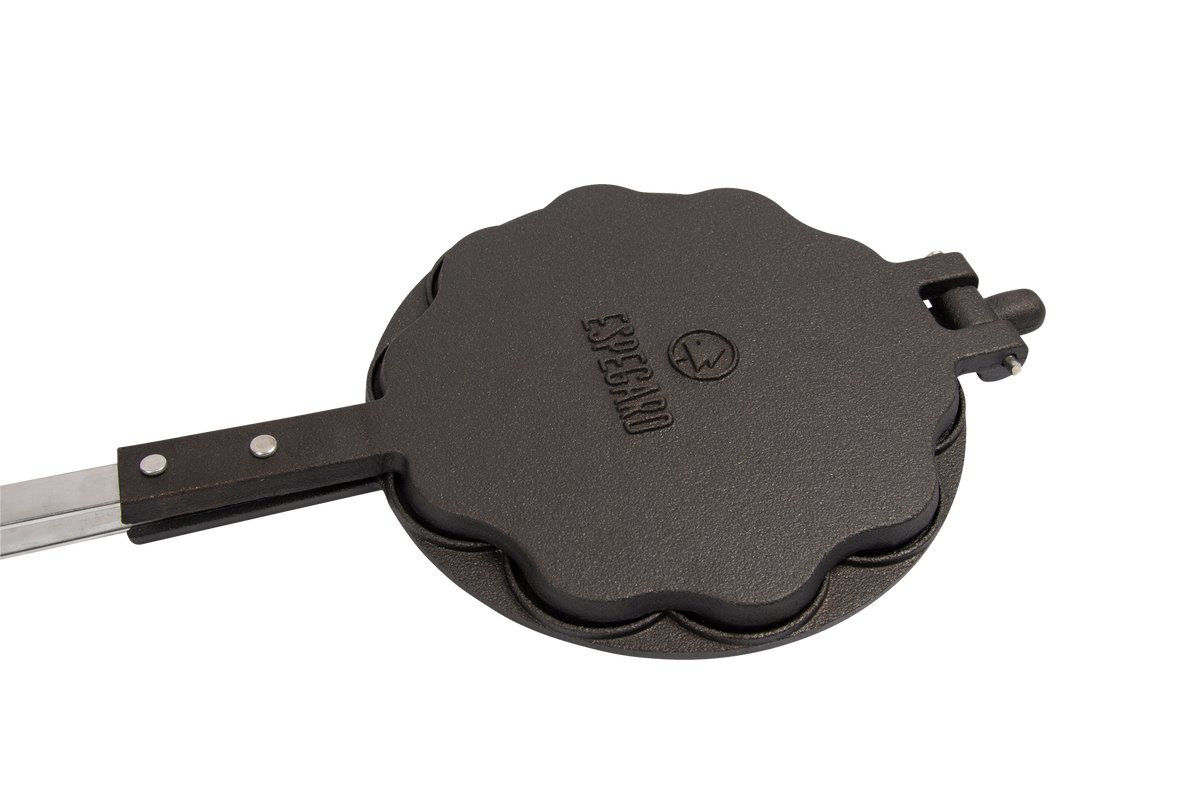 Espegard Cast Iron Waffle Iron for Open-Fire Cooking