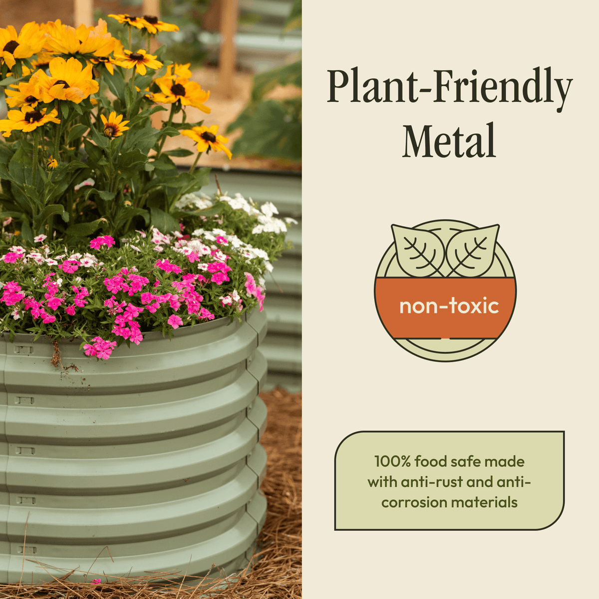 Gro-Rite “No Tools Needed” Premium Metal Raised Garden Bed Kit