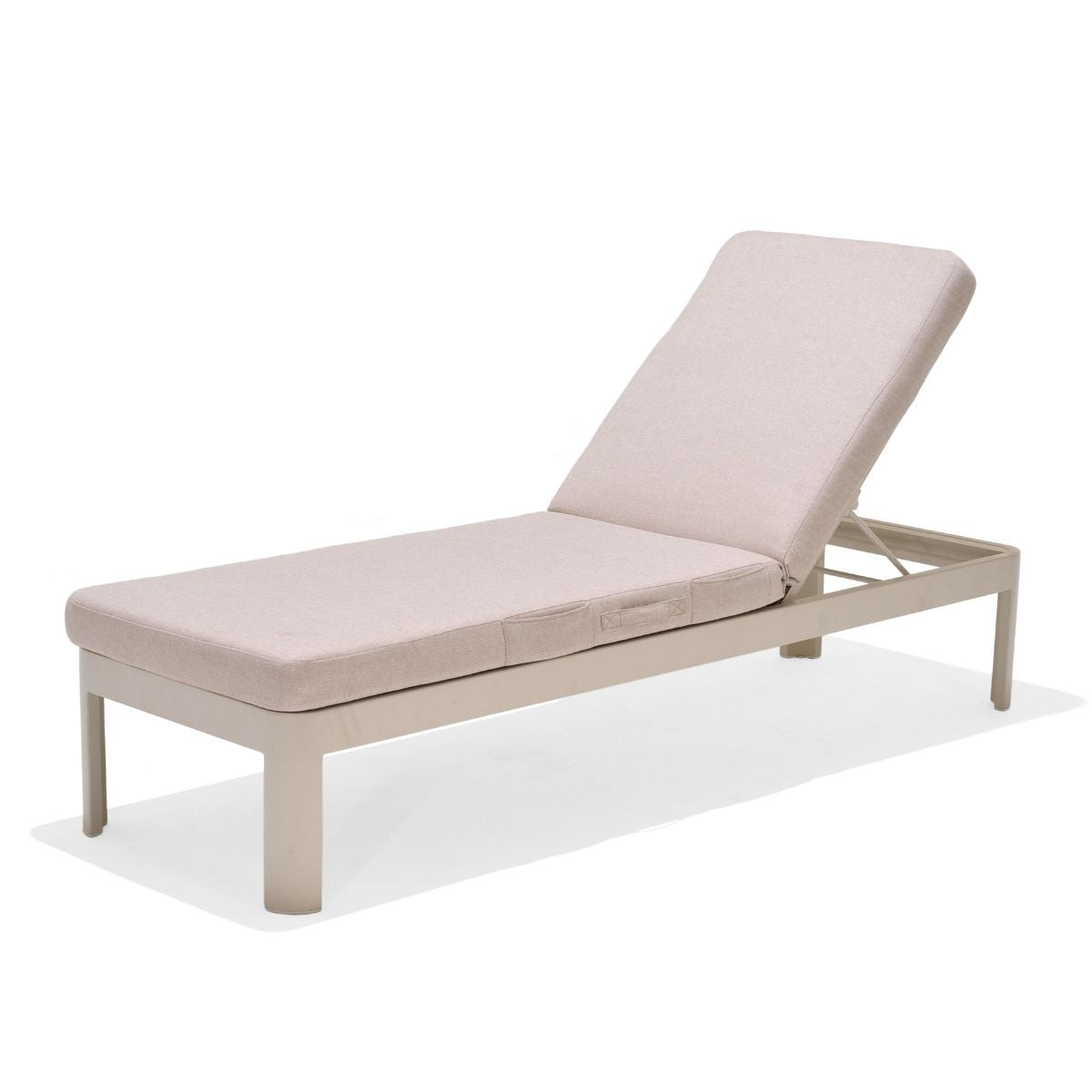 LifestyleGarden® Portals Sun Lounger with Cushion – Coral Sand