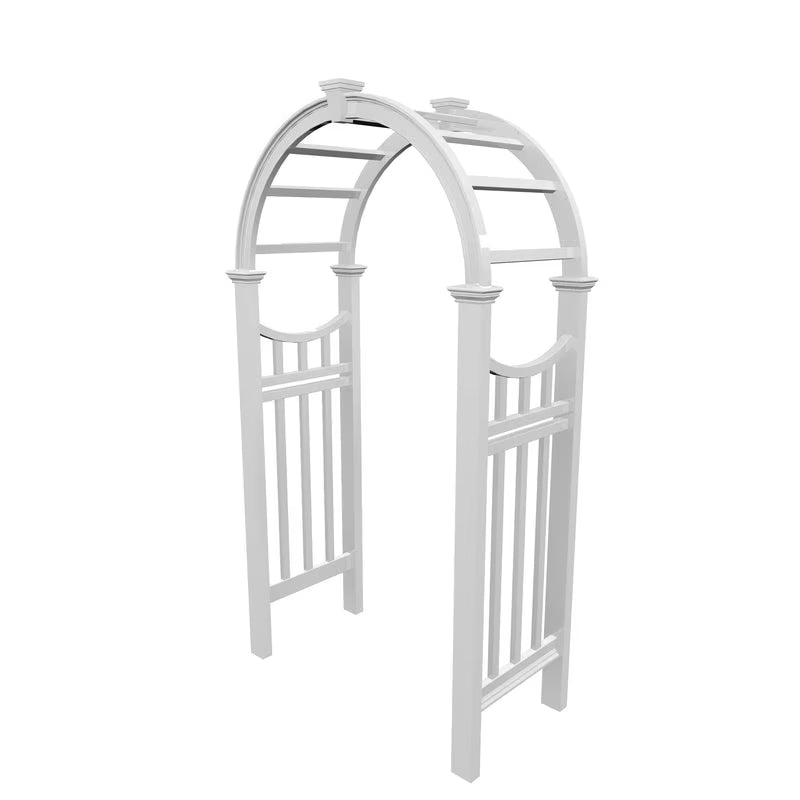 49" L X 24" W X 91.6" H Vienna Classic Vinyl Arbor, White, VA68144