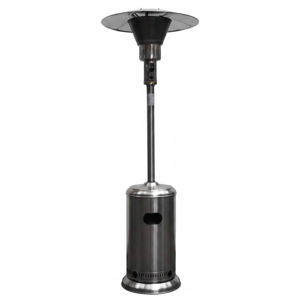 AZ Patio Heaters Commercial Patio Heater in Stainless Steel with 33" Shield