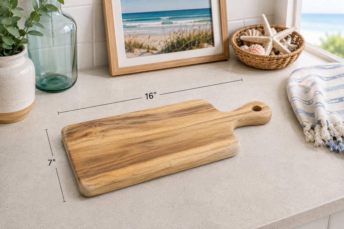 Broward Design Center Harbor Teak Cutting & Serving Board