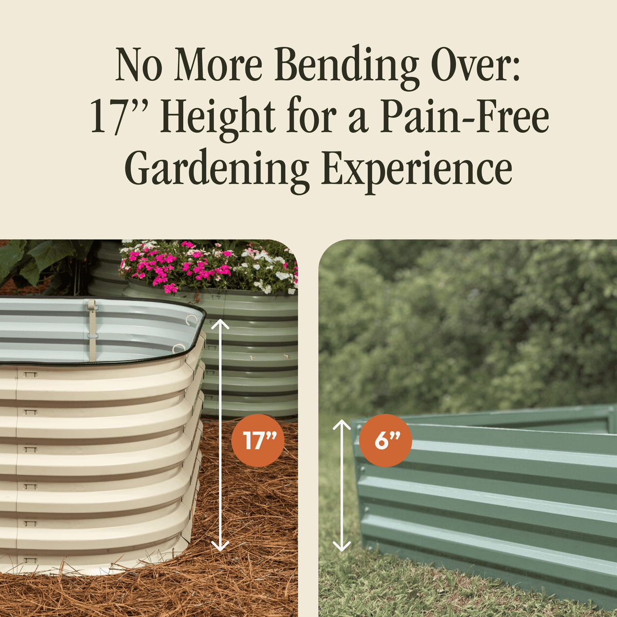 Gro-Rite “No Tools Needed” Premium Metal Raised Garden Bed Kit