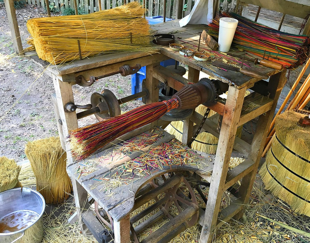 Handcrafted Broomcorn Broom | Parker Homestead