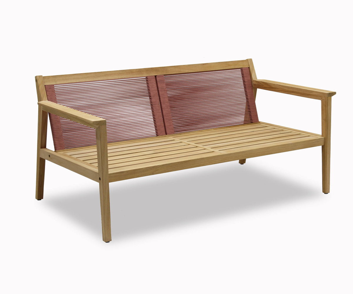 LifestyleGarden Agate Teak 2-Seater Outdoor Sofa