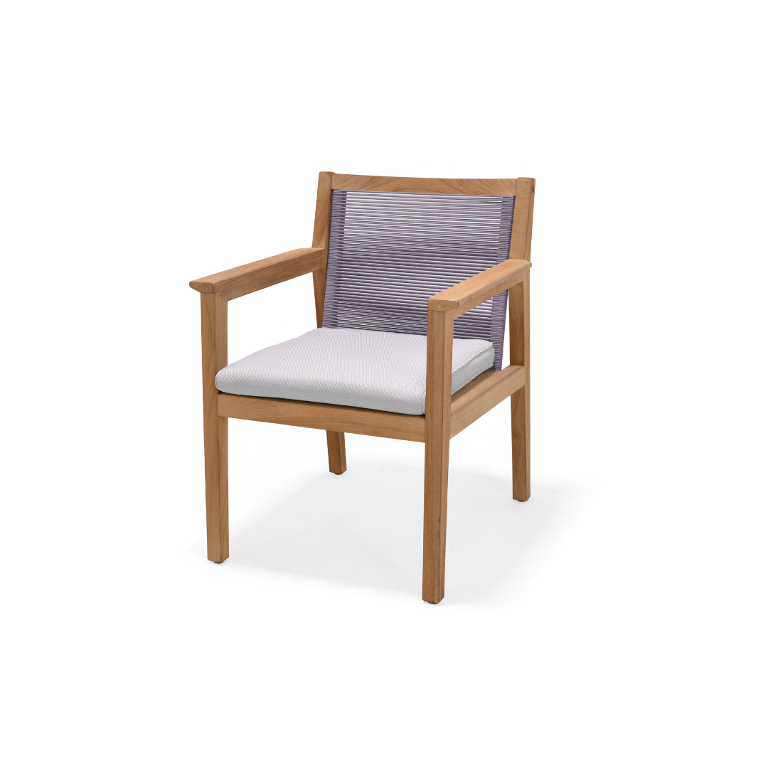 LifestyleGarden Agate Teak Outdoor Dining Armchair