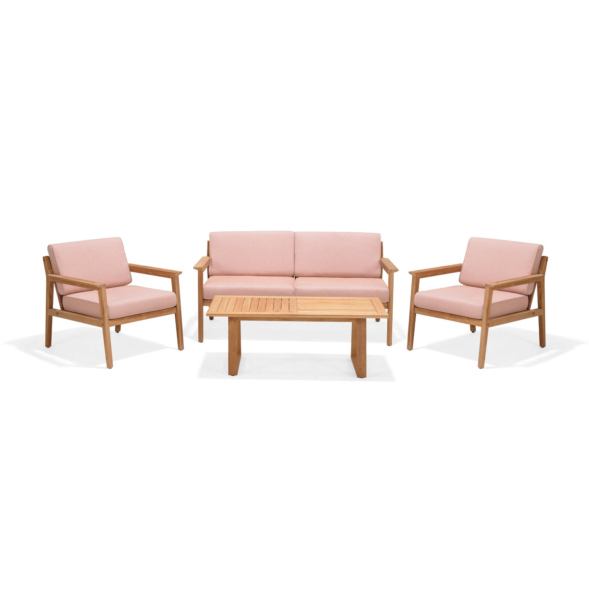 LifestyleGarden Agate Teak Outdoor Lounge Set