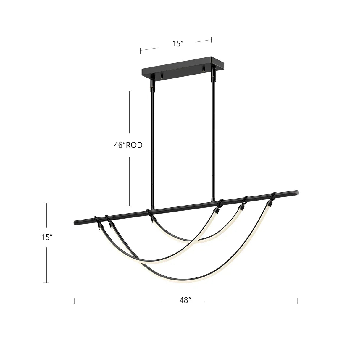 Alora Aryas 3-Light LED Indoor Pendant – Vintage Brass