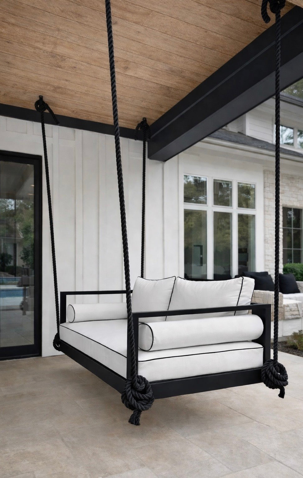 ModHaven Delray Teak Swing Bed | Standard