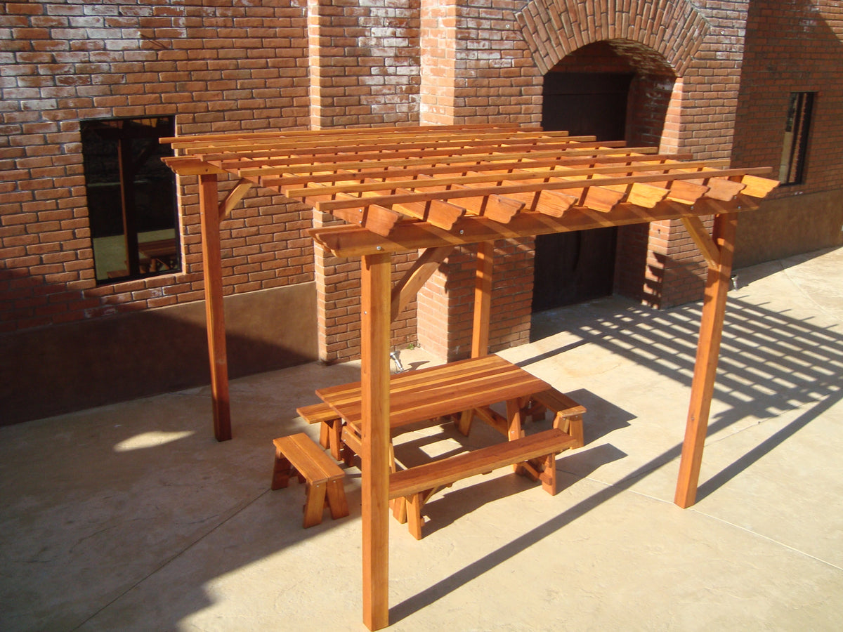 Best Redwood Super Deck Solid Wood Pergola