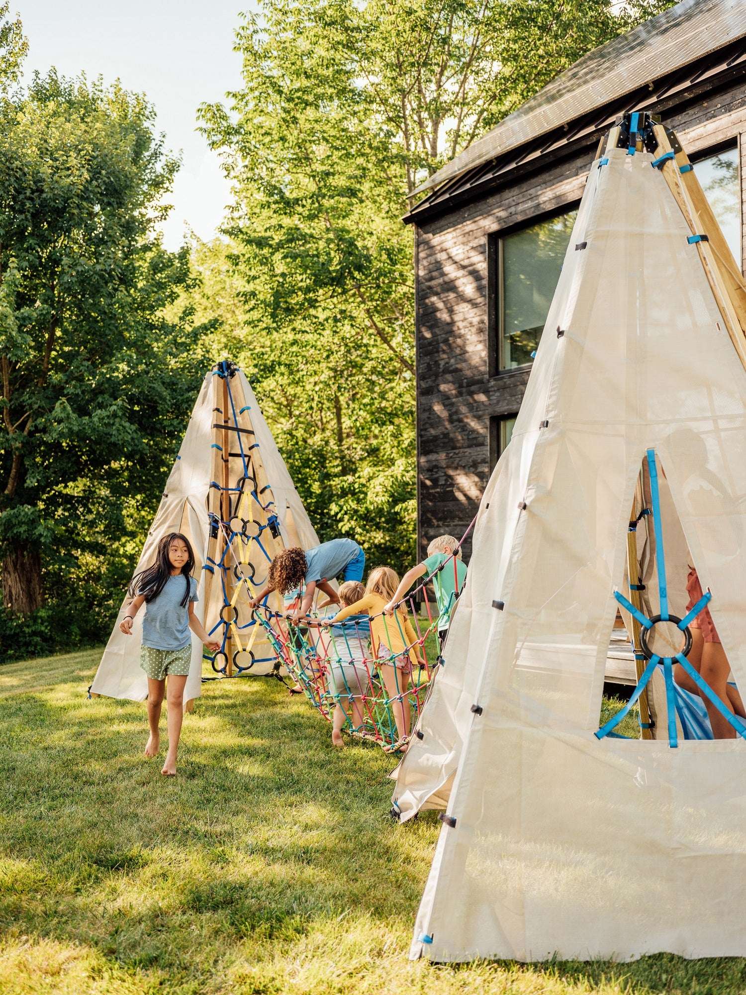 Bijou Build Rambler 14' Rope Suspension Bridge