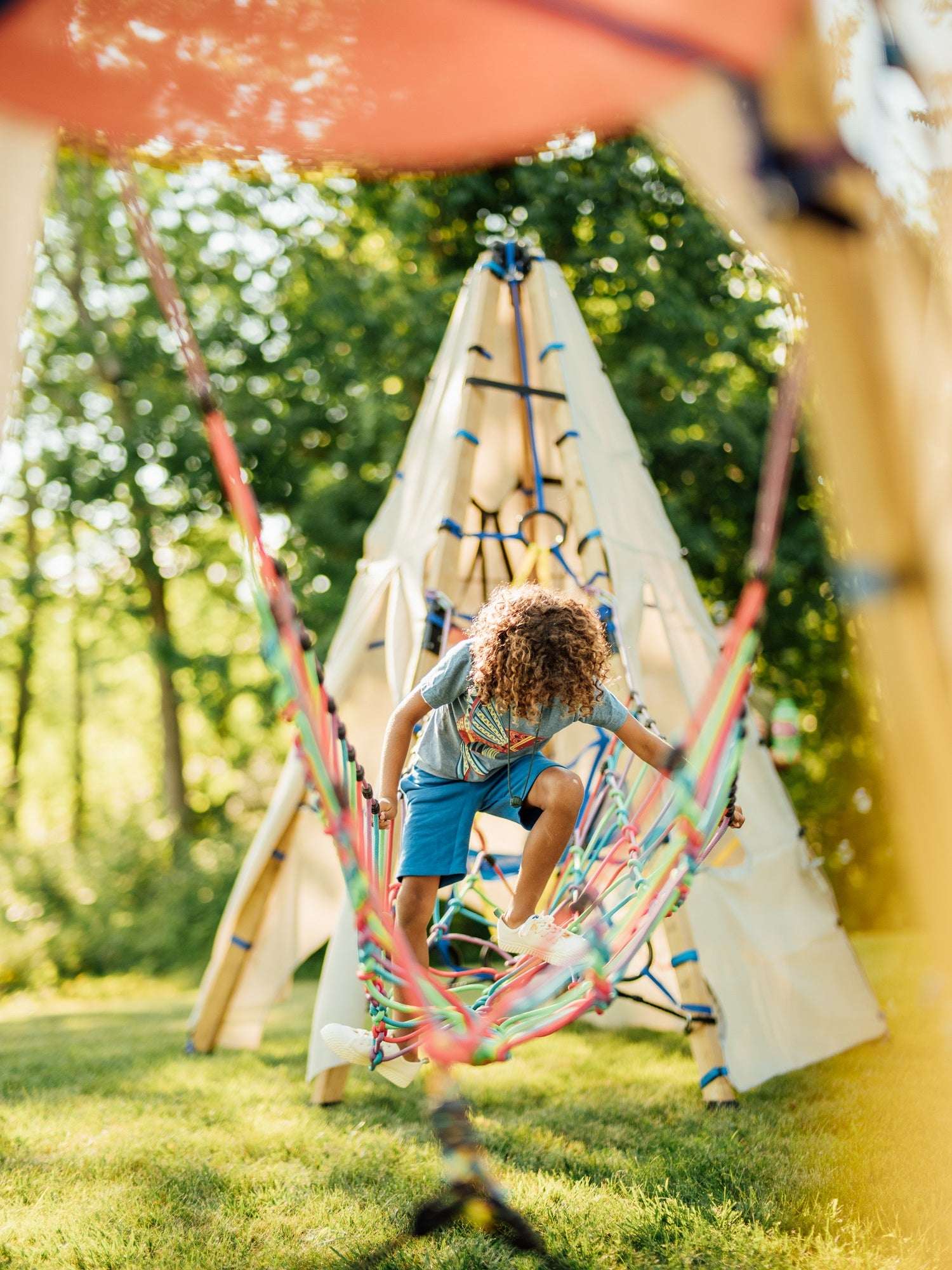 Bijou Build Rambler 14' Rope Suspension Bridge
