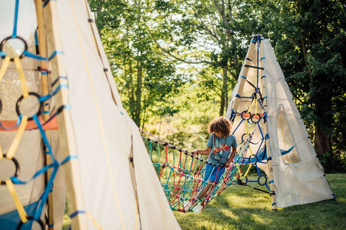 Bijou Build Rambler 14' Rope Suspension Bridge