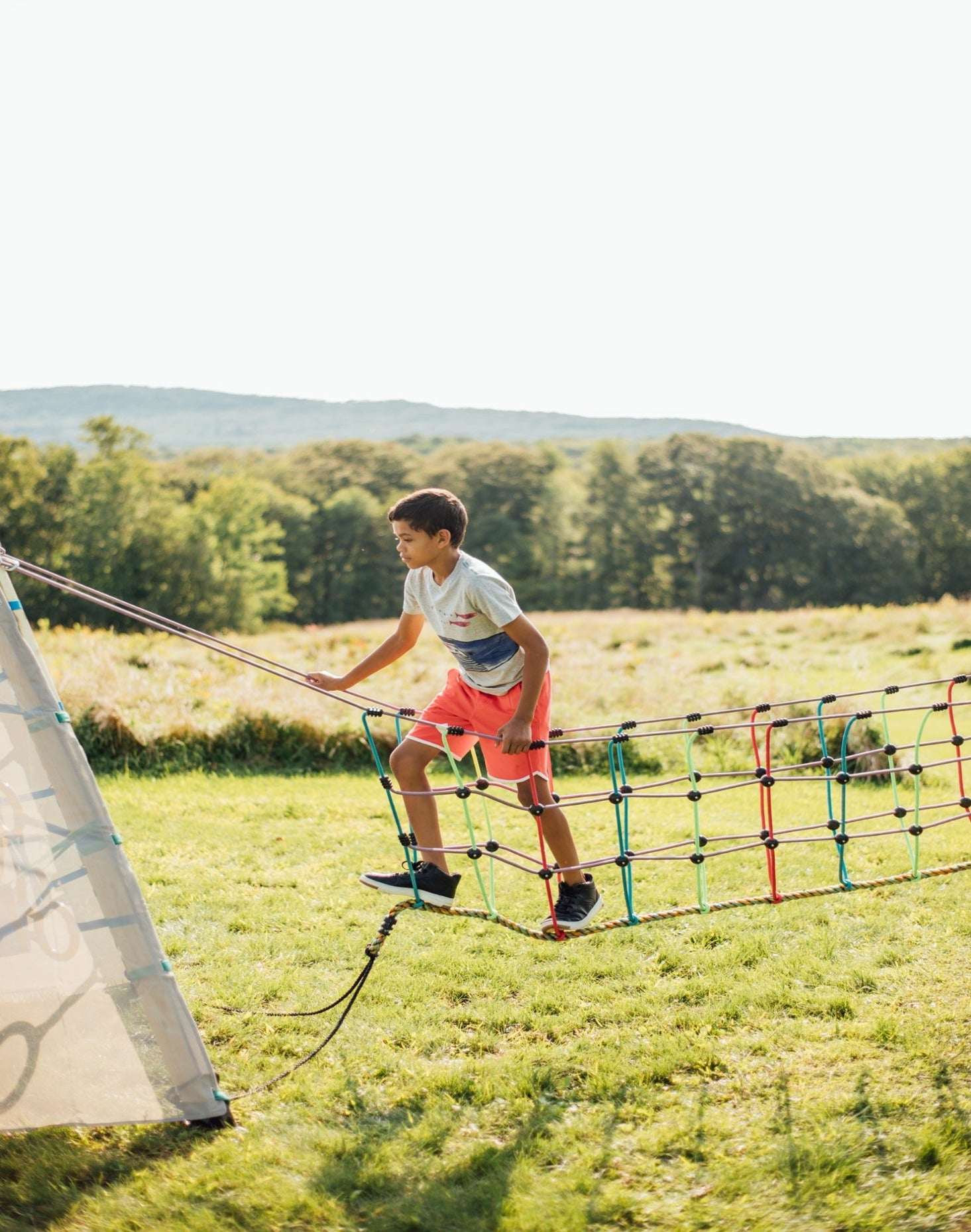 Bijou Build Rambler 14' Rope Suspension Bridge