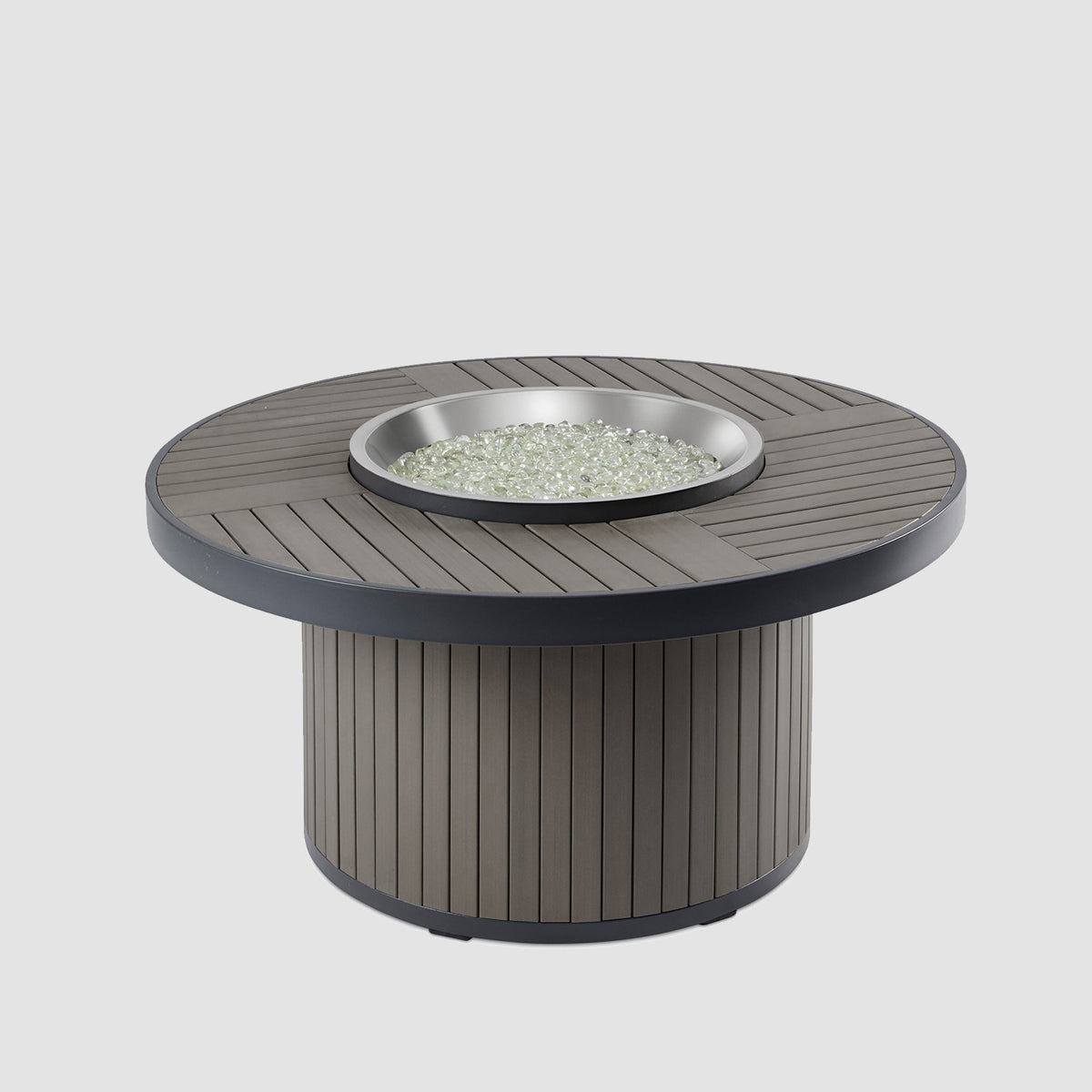 Outdoor GreatRoom Kenwood & Brooks Round Gas Fire Pit Table