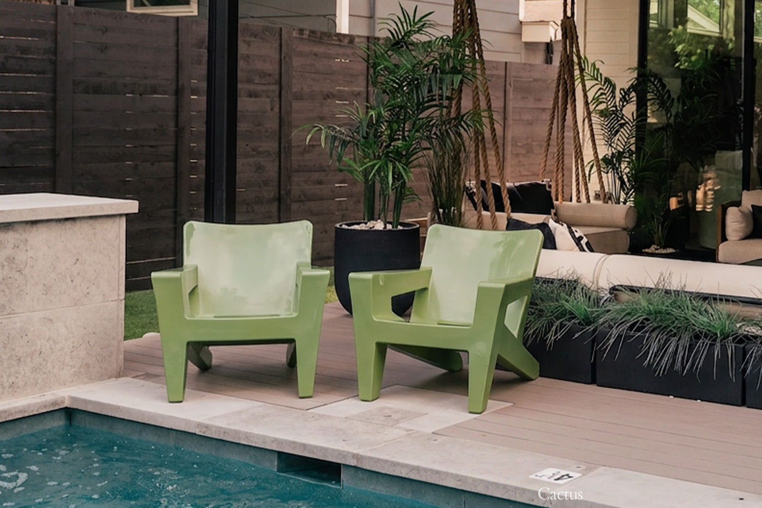 Tupelo Goods Bask Modern Adirondack Lounge Chair – In-Pool & Outdoor Chair