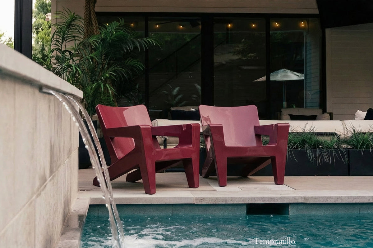 Tupelo Goods Bask Modern Adirondack Lounge Chair – In-Pool & Outdoor Chair