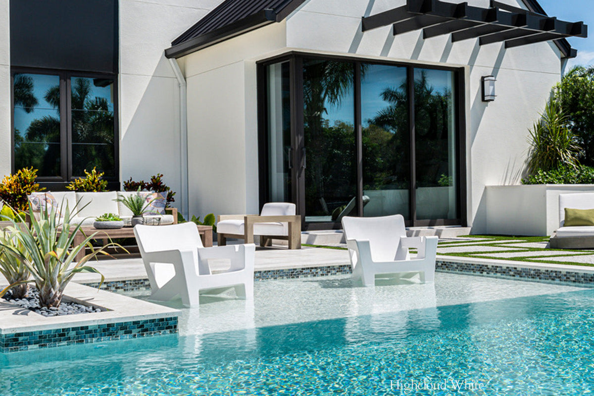 Tupelo Goods Bask Modern Adirondack Lounge Chair – In-Pool & Outdoor Chair