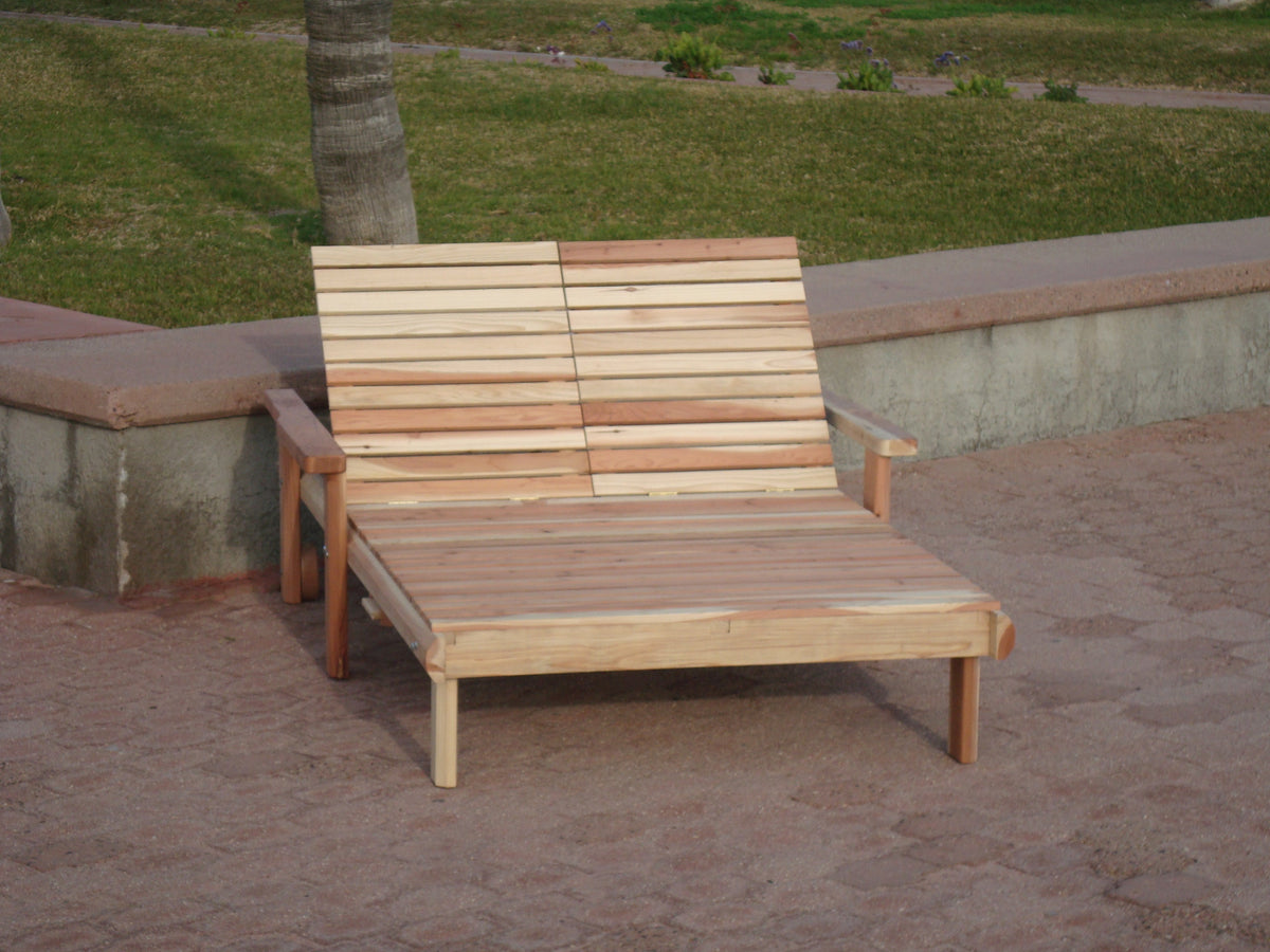 Best Redwood Sun Solid Wood Chaise Lounge