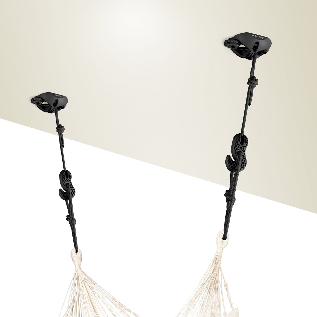 LA SIESTA CasaMount 2rope Black Hammock Suspension Set