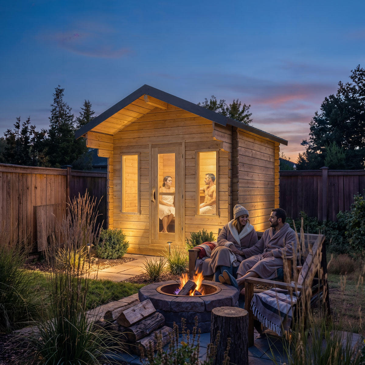 LeisureCraft Palmer CTC68 outdoor sauna