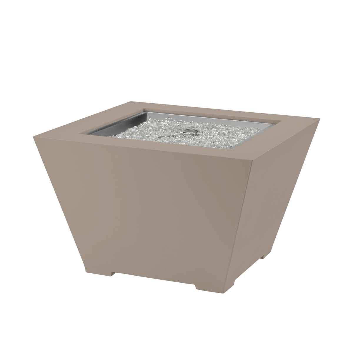 Outdoor GreatRoom Cove 37" Trapezoid Concrete Gas Fire Pit