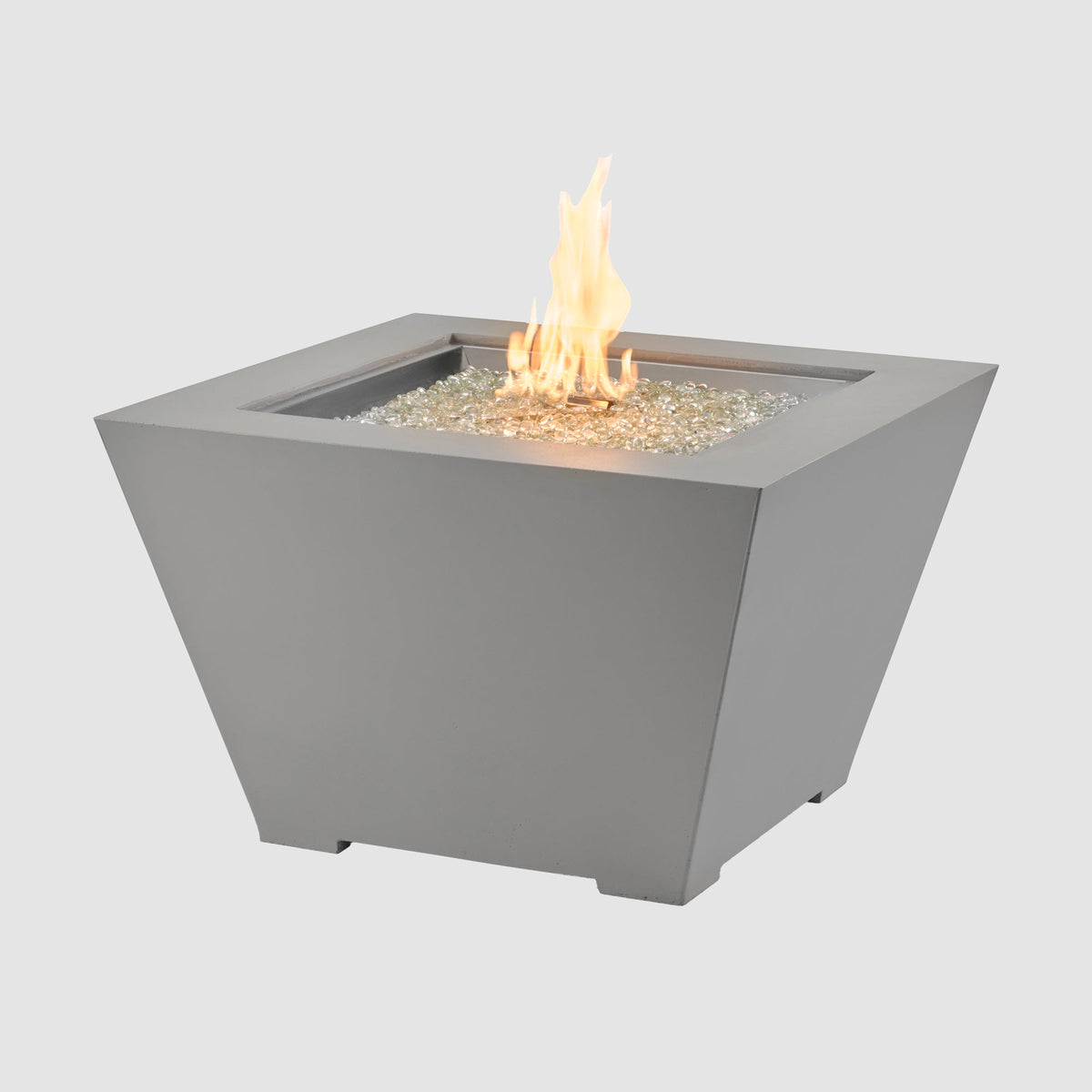 Outdoor GreatRoom Cove 37" Trapezoid Concrete Gas Fire Pit