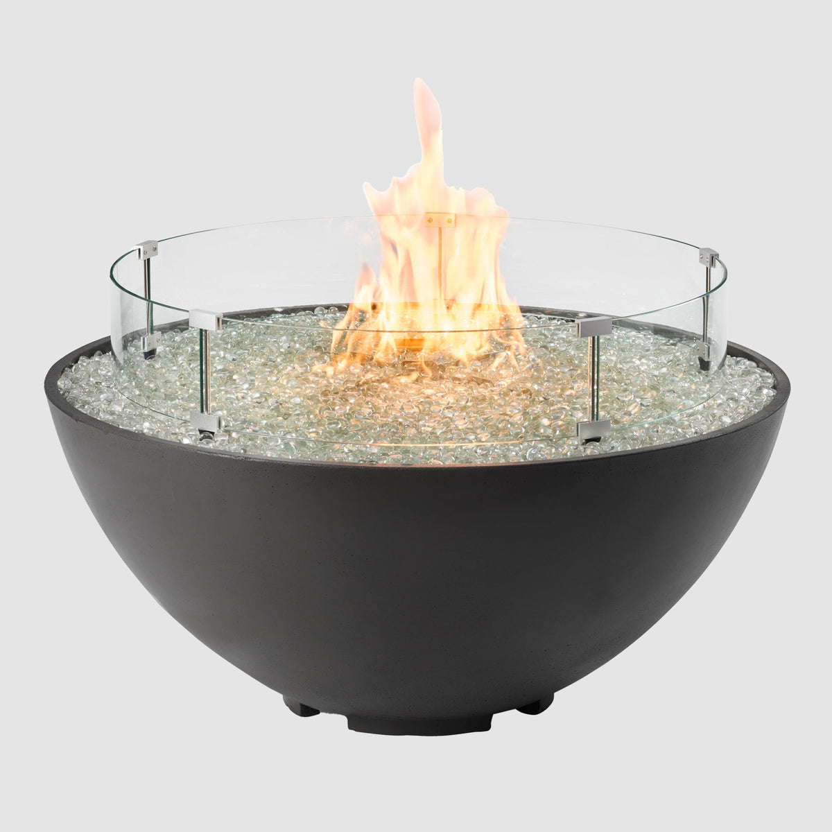 Cove Edge 42" Concrete Gas Fire Pit Bowl by Designing Backyards