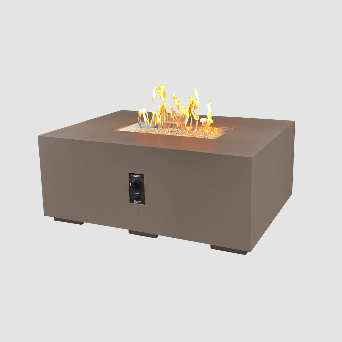 Outdoor GreatRoom Cove Linear Concrete Gas Fire Pit | 48", 84" & 96"