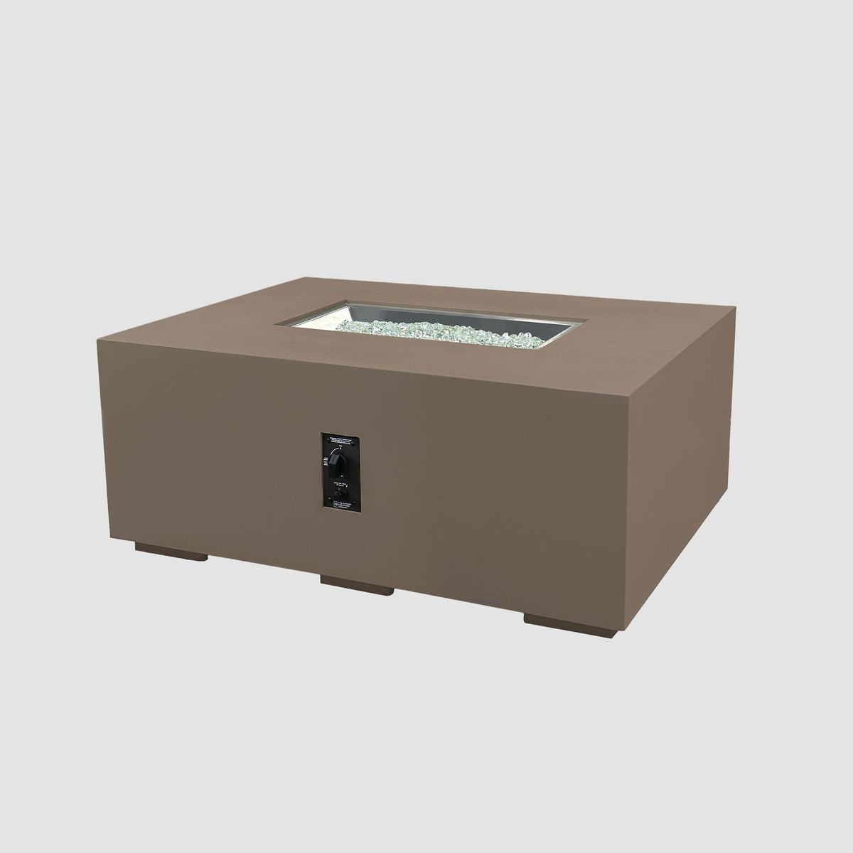 Outdoor GreatRoom Cove Linear Concrete Gas Fire Pit | 48", 84" & 96"