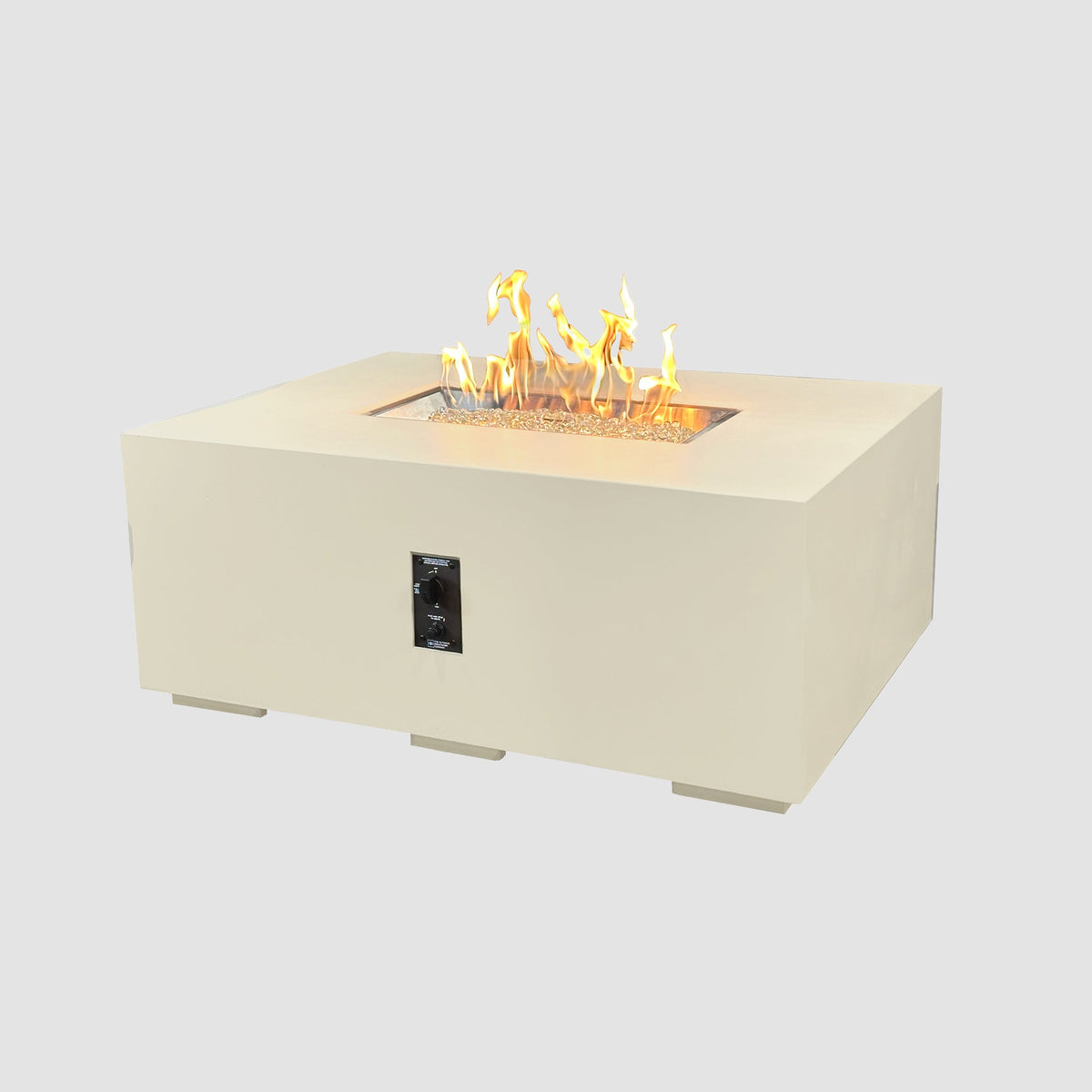 Outdoor GreatRoom Cove Linear Concrete Gas Fire Pit | 48", 84" & 96"