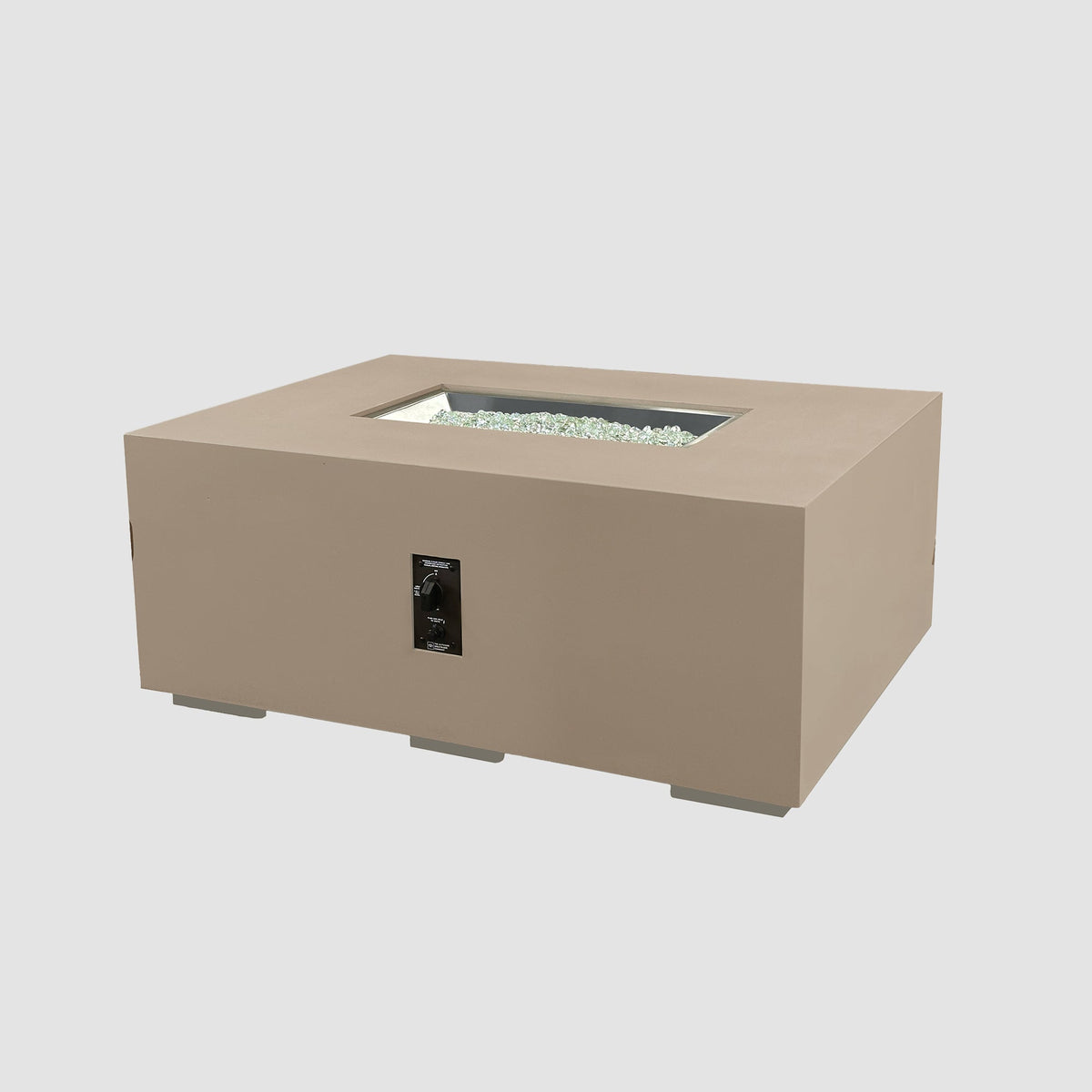 Outdoor GreatRoom Cove Linear Concrete Gas Fire Pit | 48", 84" & 96"