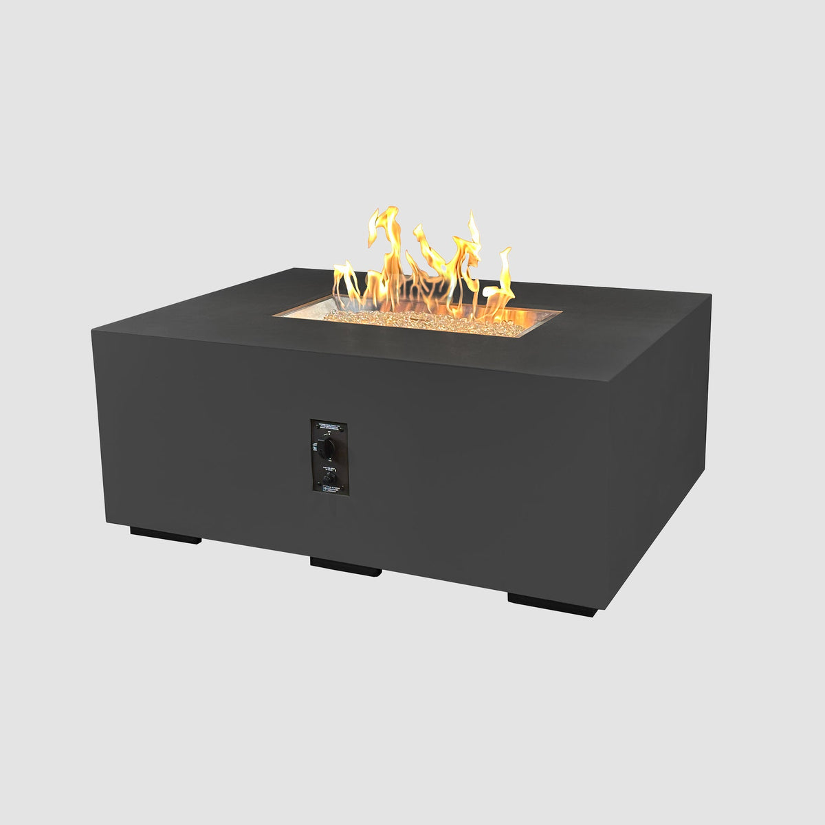 Outdoor GreatRoom Cove Linear Concrete Gas Fire Pit | 48", 84" & 96"