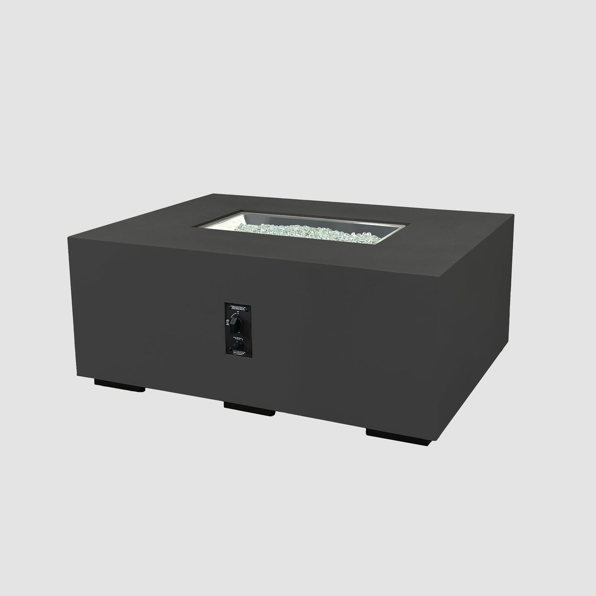 Outdoor GreatRoom Cove Linear Concrete Gas Fire Pit | 48", 84" & 96"