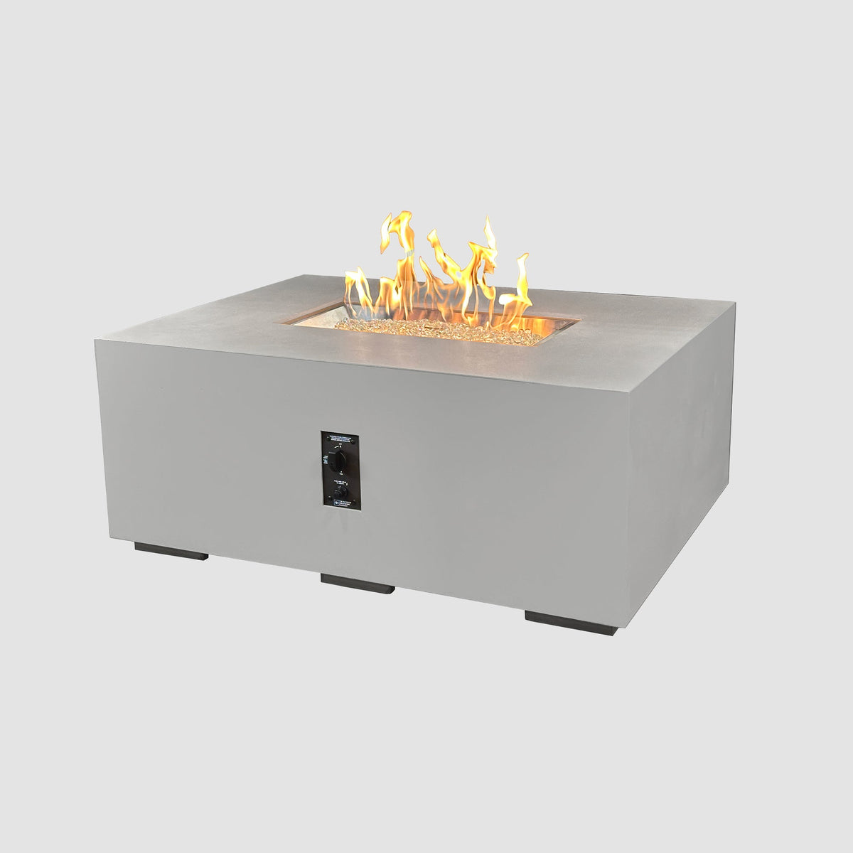 Outdoor GreatRoom Cove Linear Concrete Gas Fire Pit | 48", 84" & 96"