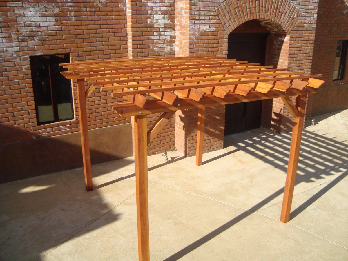 Best Redwood Super Deck Solid Wood Pergola