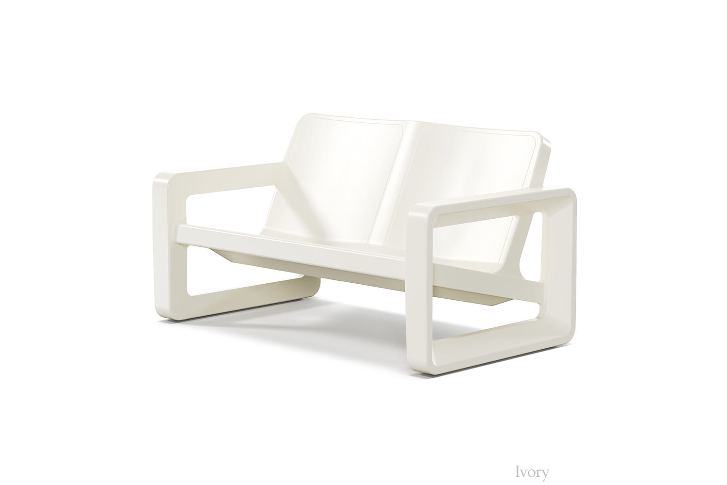 Tupelo Goods Deck Modern Outdoor Loveseat – In-Pool &amp; Patio Seating