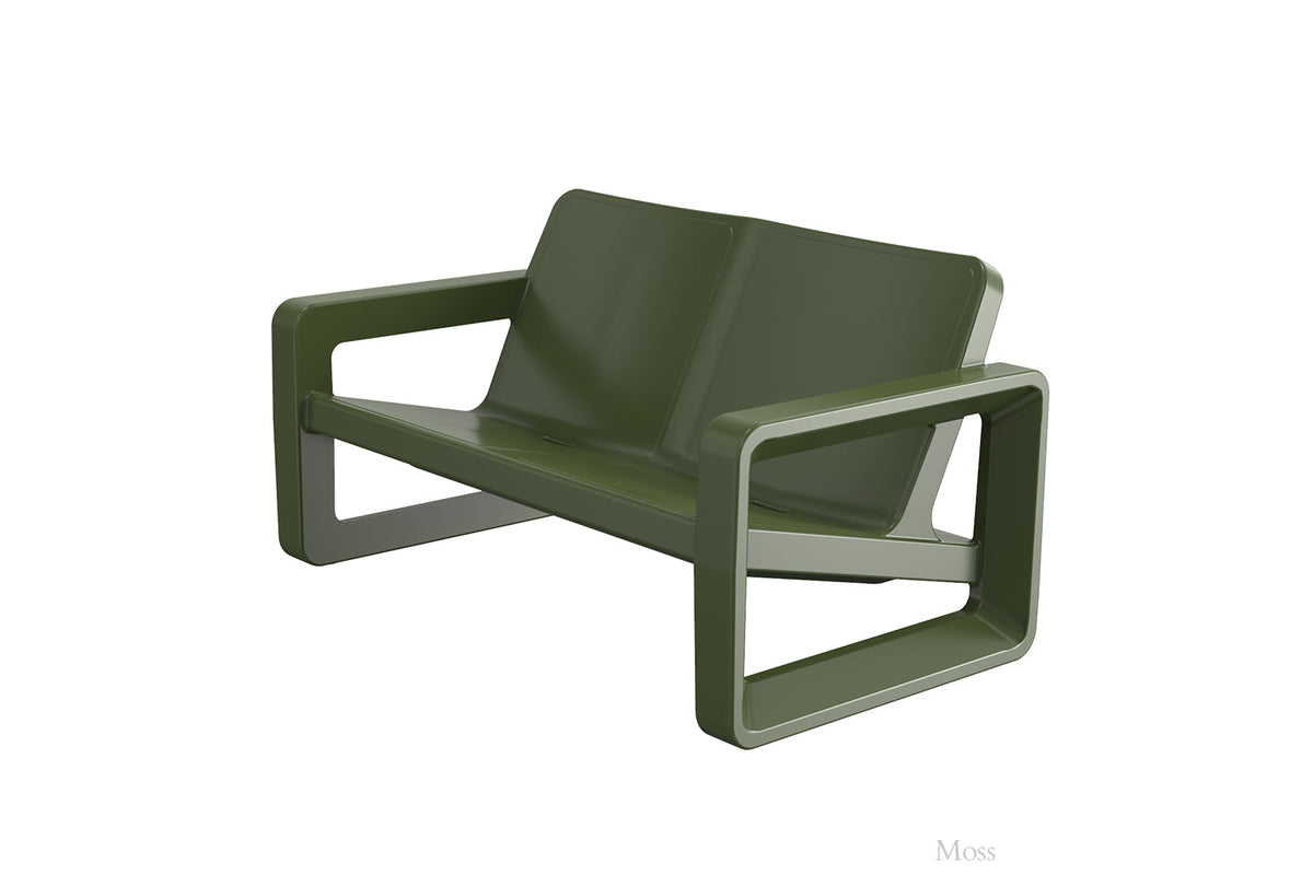 Tupelo Goods Deck Modern Outdoor Loveseat – In-Pool &amp; Patio Seating