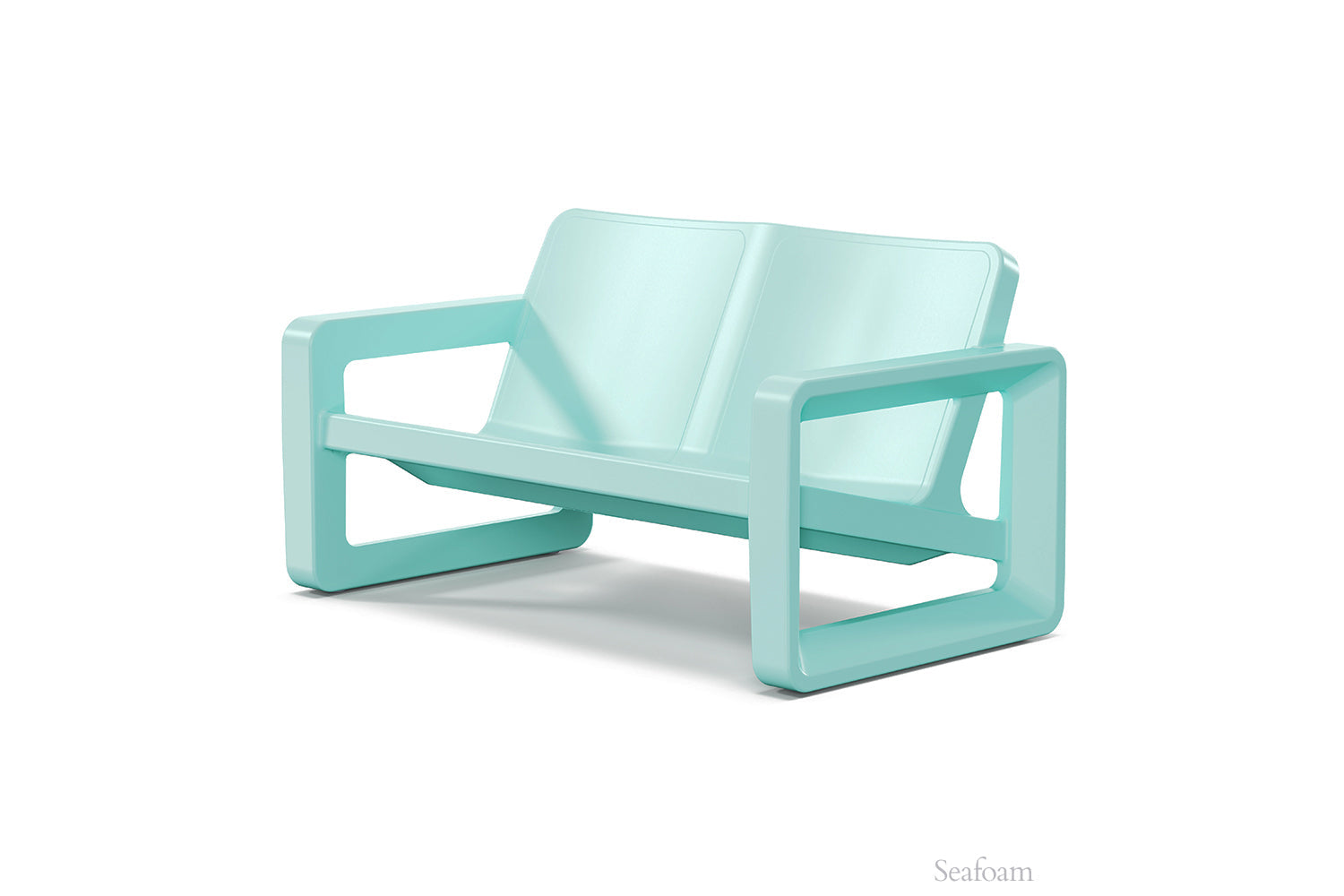 Tupelo Goods Deck Modern Outdoor Loveseat – In-Pool &amp; Patio Seating