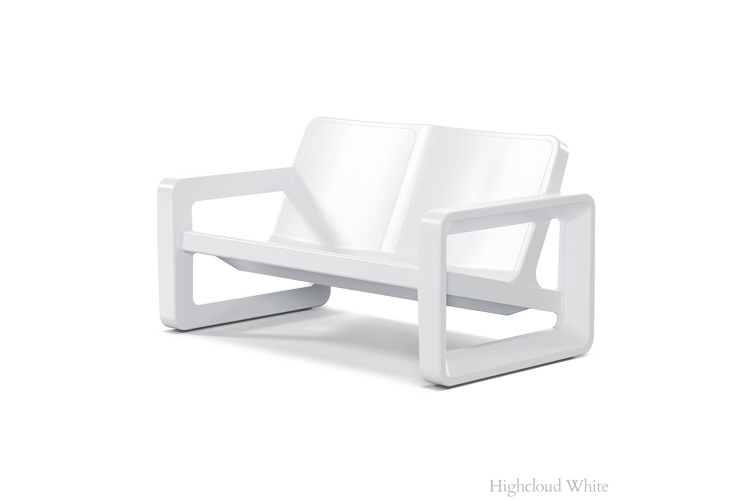 Tupelo Goods Deck Modern Outdoor Loveseat – In-Pool &amp; Patio Seating