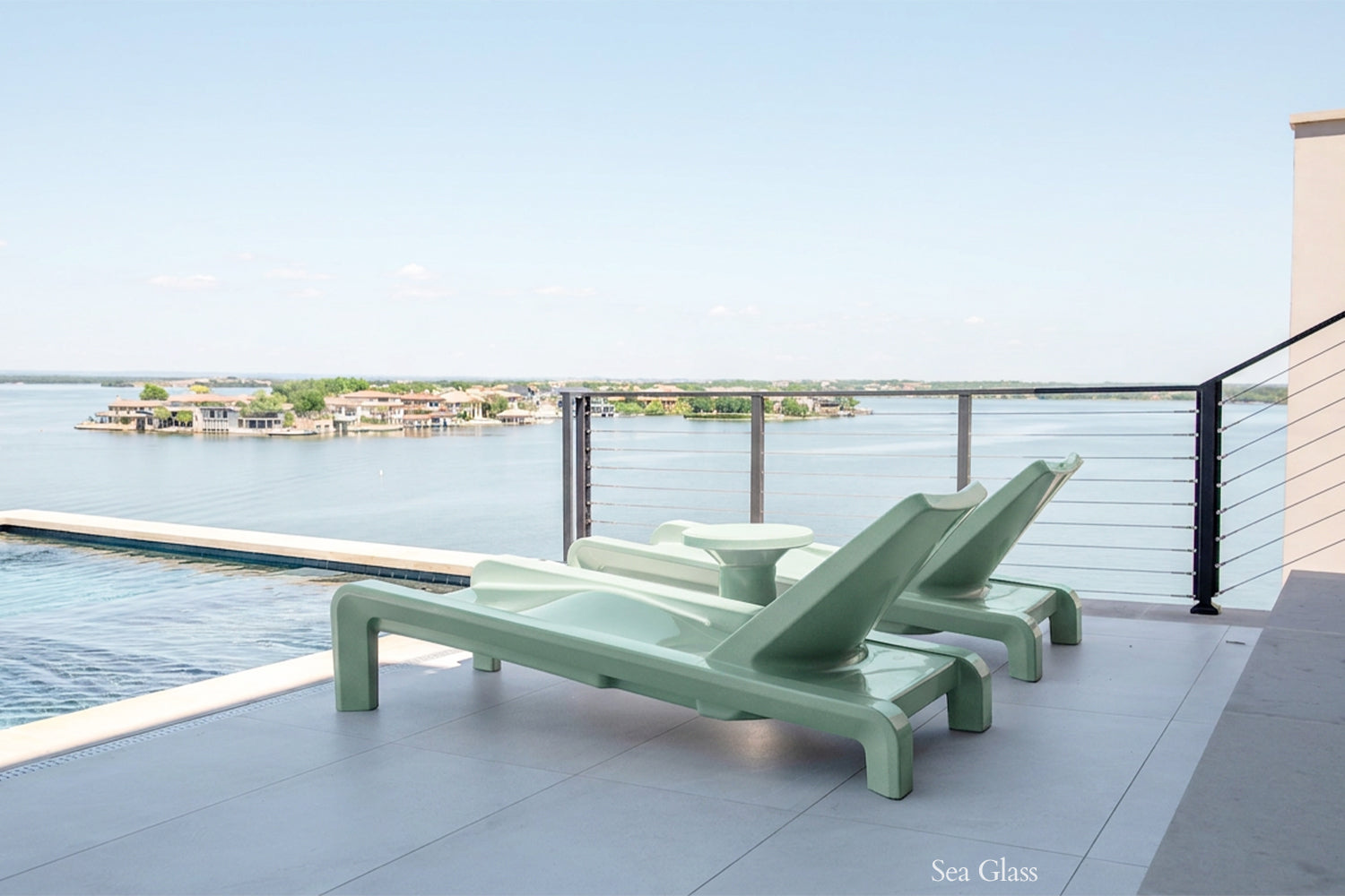 Tupelo Goods Deck Modern Chaise Lounge – In-Pool & Outdoor Lounger