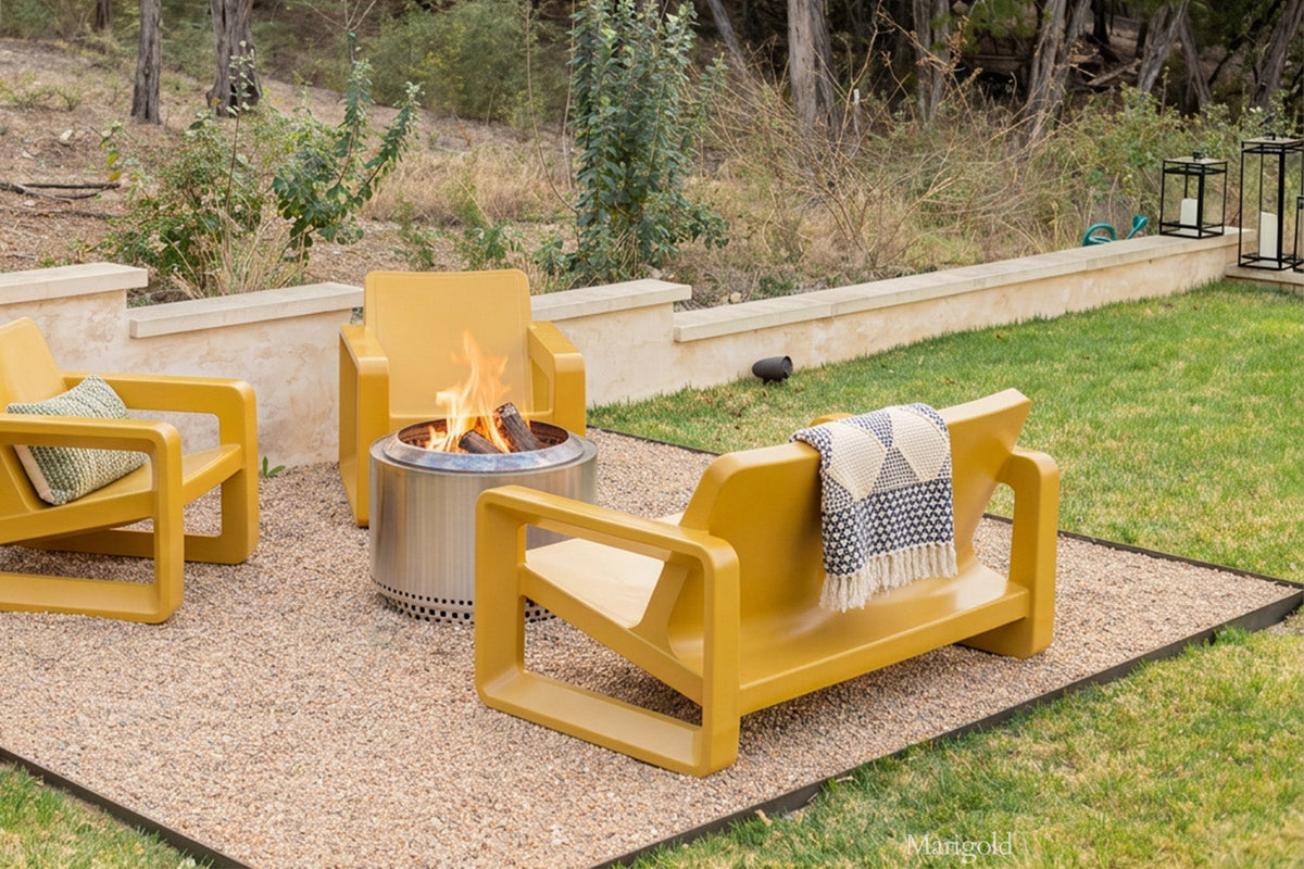 Tupelo Goods Deck Modern Outdoor Loveseat – In-Pool &amp; Patio Seating