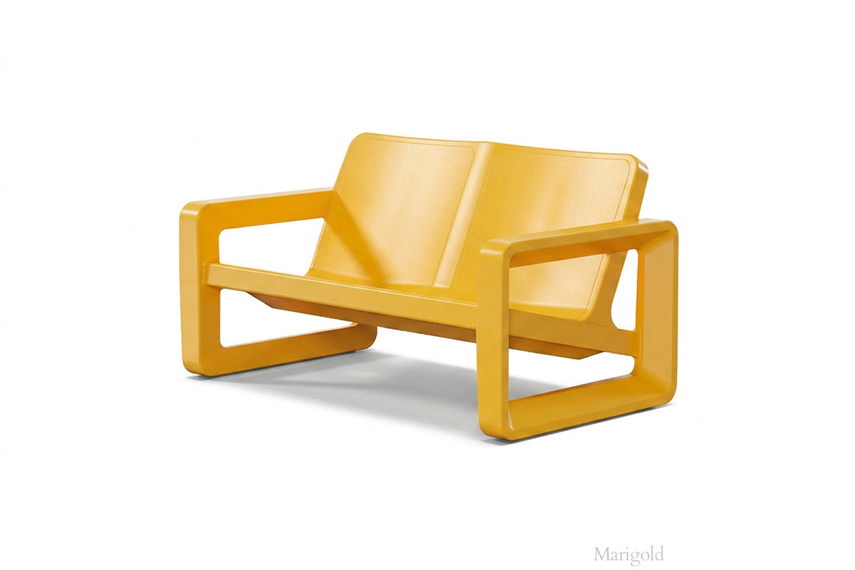 Tupelo Goods Deck Modern Outdoor Loveseat – In-Pool &amp; Patio Seating