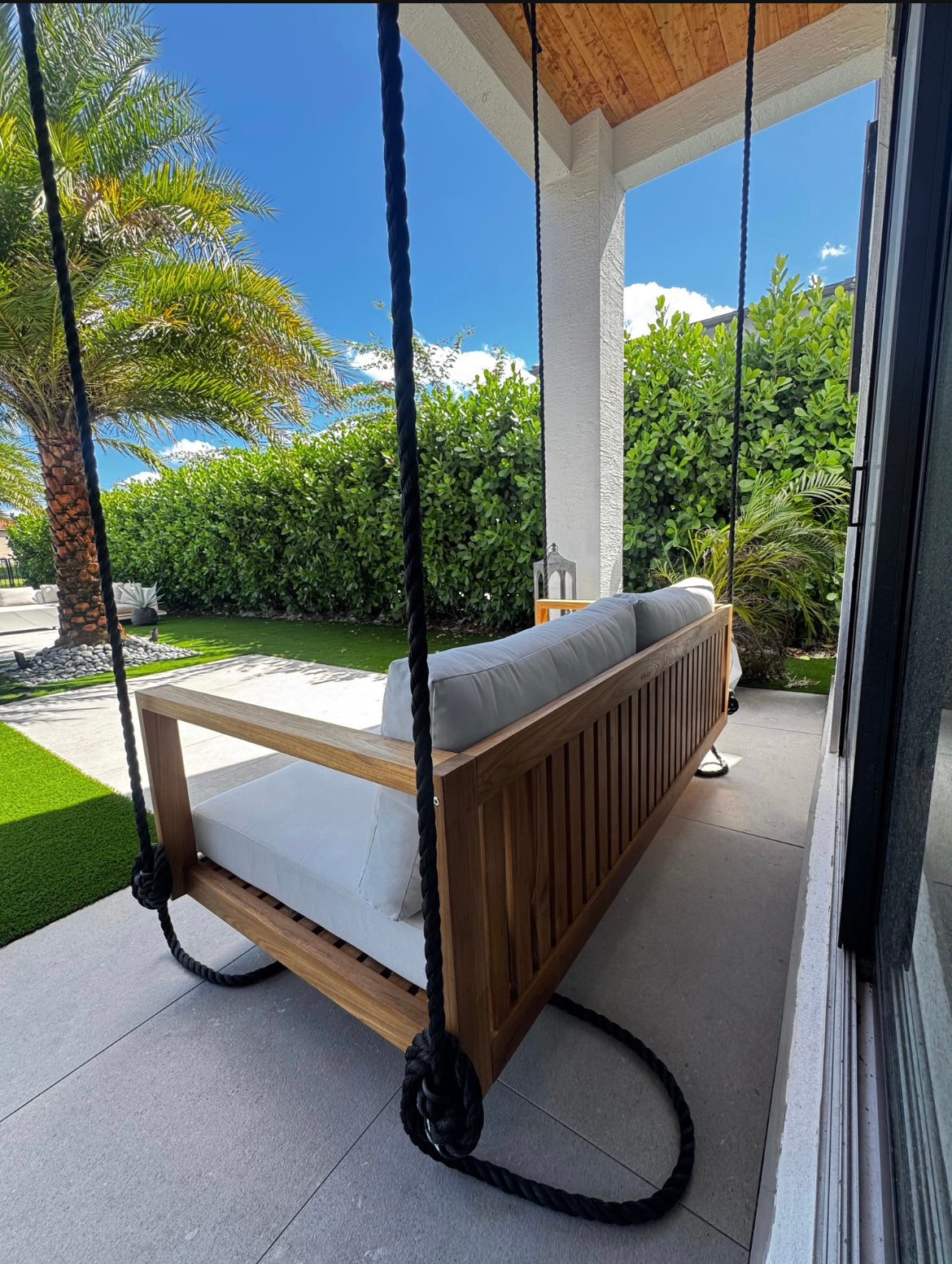ModHaven Delray Teak Swing Bed | Standard