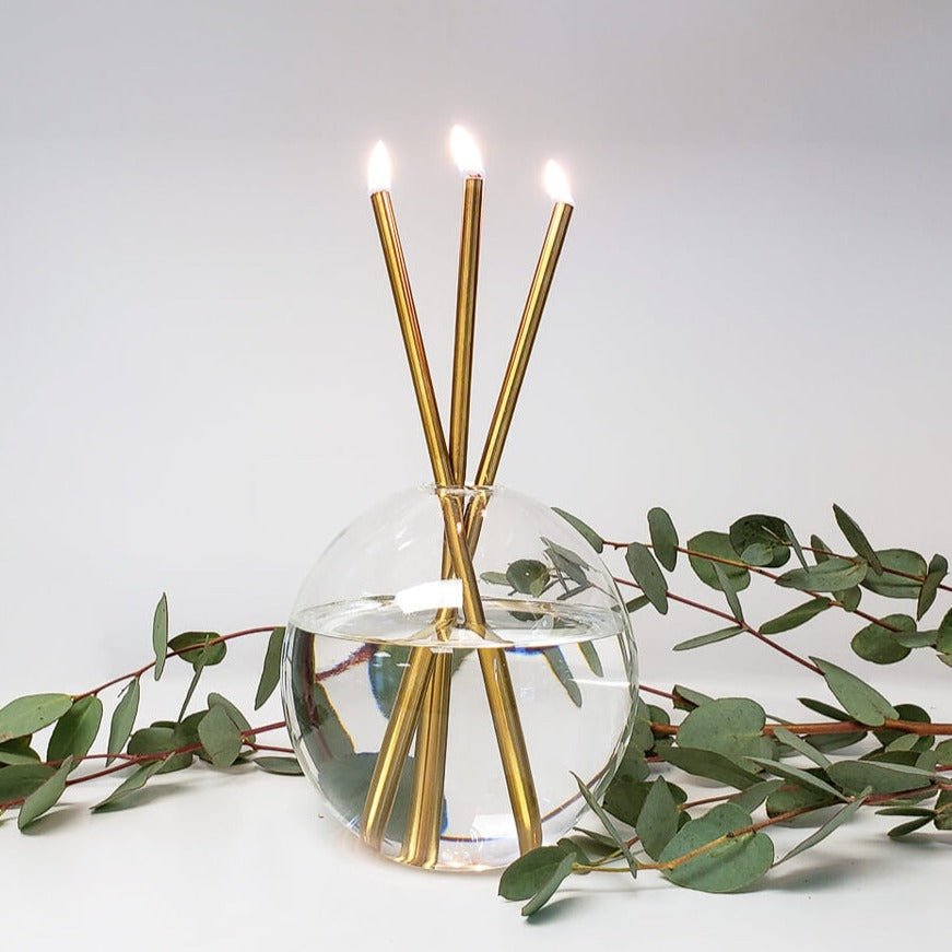 Everlasting Candles – Reusable Steel Oil Candles, Set of 3