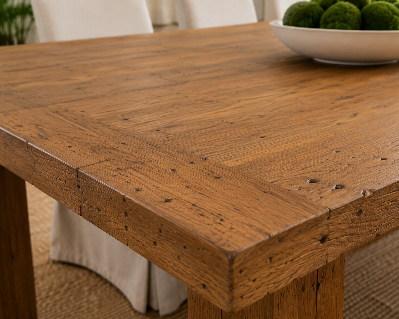 The Broward Design Center Recycled Teak Dining Table – 79"
