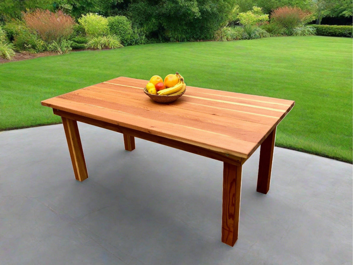 Best Redwood Farmhouse Redwood Dining Table