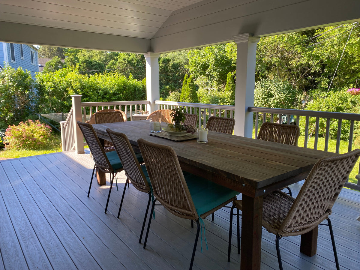 Best Redwood Farmhouse Redwood Dining Table