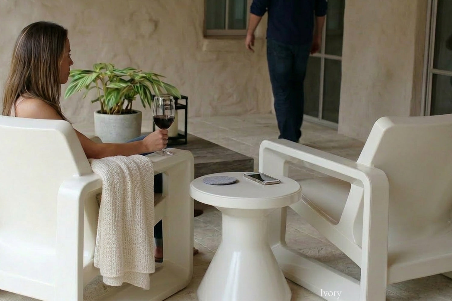 Tupelo Goods Fluent Side Table – In-Pool & Outdoor Table