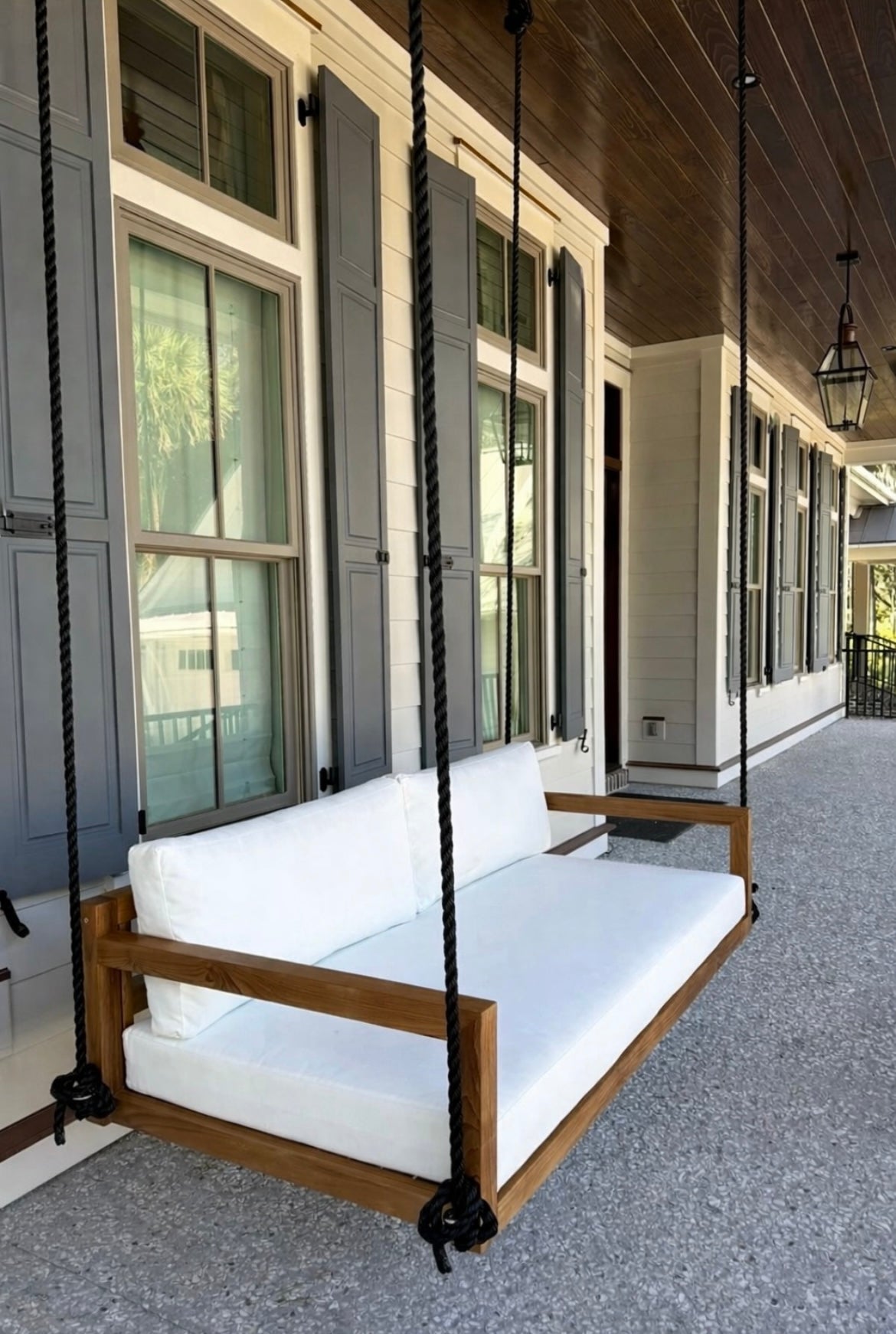 ModHaven Bimini Teak Swing Bed | Standard
